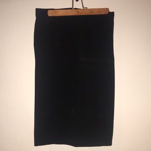 Simple black pencil skirt